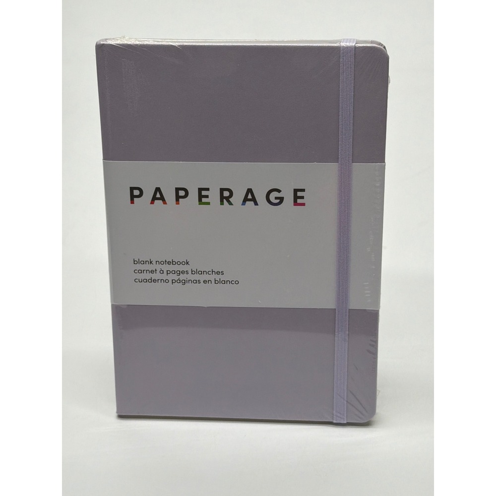 Paperageโ Blank Notebook Lavender Purple Hardcover 160 Pages 5.6x8 100gsm 88379